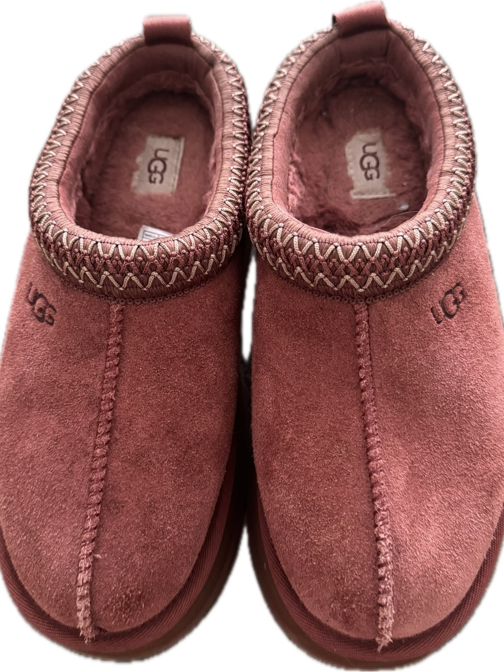 UGG Dusty Rose Suede Slip-On Moccasin